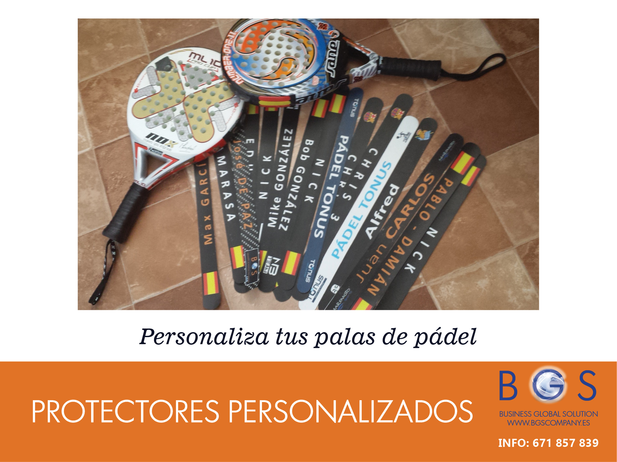 protectores personalizados palas de padel